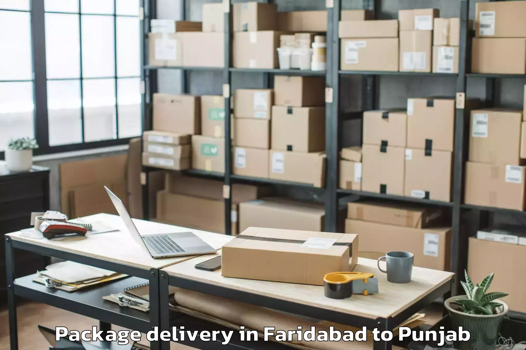 Easy Faridabad to Talwandi Bhai Package Delivery Booking